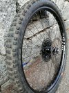 Ruota completa 29" con pacco pignoni Sram 11-50, disco freno Magura 203mm, gomma Schwalbe