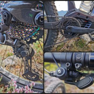 Gruppo Shimano con "intruso"